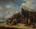 Markt am Strand mit Fischern - Pieter Bout — Ansicht des Kunstwerks