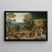 Der Christus, der das Kreuz trägt - Pieter Brueghel der Jüngere — gerahmtes Bild an der Wand