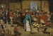 Hochzeit auf dem Bauernhof in einer Scheune - Pieter Brueghel der Jüngere — Ansicht des Kunstwerks