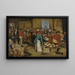 Hochzeit auf dem Bauernhof in einer Scheune - Pieter Brueghel der Jüngere — gerahmtes Bild an der Wand