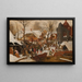 L'Adoration des mages - Pieter Brueghel der Jüngere — gerahmtes Bild an der Wand