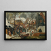 L'Adoration des mages dans la neige - Pieter Brueghel der Jüngere — gerahmtes Bild an der Wand