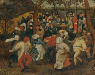 Das Hochzeitsmahl im Freien - Pieter Brueghel der Jüngere — Ansicht des Kunstwerks