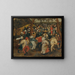 Das Hochzeitsmahl im Freien - Pieter Brueghel der Jüngere — gerahmtes Bild an der Wand