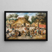 Le Mariage paysan - Pieter Brueghel der Jüngere — gerahmtes Bild an der Wand