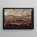 Der Pont-Neuf, die Seine und den Louvre - Pieter Casteels — gerahmtes Bild an der Wand