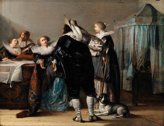 Innenaufnahme mit Figuren - Pieter Codde — Ansicht des Kunstwerks