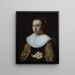 Portrait einer jungen Frau - Pieter Dubordieu — gerahmtes Bild an der Wand