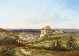 Pieter Franciscus Peters - View of Schlo Haunsheim in the district of Dillingen on the Danube.webp