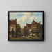 Eine niederländische Straßenszene - Pieter Gerardus Vertin — gerahmtes Bild an der Wand