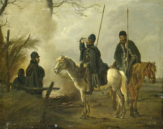 Posten Kosaken im Jahr 1813 - Pieter Gerardus van Os — Ansicht des Kunstwerks