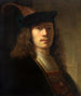 Portrait eines Mannes mit Federhut - Pieter Hermansz Verelst — Ansicht des Kunstwerks