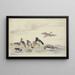 Acht Enten verschiedener Arten am Wasserufer - Pieter Holsteijn — gerahmtes Bild an der Wand
