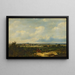 Landschafts-Gemälde mit einer Kirche in der Ferne - Pieter Lodewijk Francisco Kluyver — gerahmtes Bild an der Wand