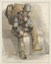 Colporteur sitzend - Pieter Marinus van de Laar — Ansicht des Kunstwerks