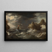 Sturm auf See - Pieter Mulier der Ältere — gerahmtes Bild an der Wand