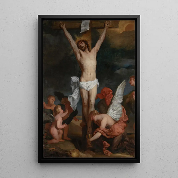 Christus am Kreuz - Pieter Pauwel Thijs — gerahmtes Bild an der Wand