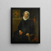 Portrait von Dirckje Tymansdr Gael, genannt van der Graft, Ehefrau von Mattheus Augustijnsz. Steyn - Pieter Pietersz. — gerahmtes Bild an der Wand
