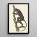 Hurleur schwarz Paraguay - Pieter Pietersz Barbiers — gerahmtes Bild an der Wand