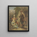 Der Levite und seine Konkubine - Pieter Recco — gerahmtes Bild an der Wand