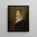 Portrait de Maria Magdalena Kissel-Miville - Pieter Recco — gerahmtes Bild an der Wand