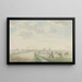 Ansicht von Kampen auf der Landseite - Pieter Remmers — gerahmtes Bild an der Wand