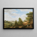 Ansicht des Tals von Montmorency bei Saint-Leu-la-Forêt - Pieter Rudolph Kleijn — gerahmtes Bild an der Wand