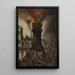 L'incendie de Troie - Pieter Schoubroeck — gerahmtes Bild an der Wand