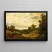 Landschaft mit Hügeln - Pieter Stalpaert — gerahmtes Bild an der Wand