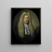 Porträt von Jacob Dane, Direktor der Rotterdamer Kammer der Niederländischen Ostindien-Kompanie, gewählt im Jahr 1689 - Pieter van der Werff — gerahmtes Bild an der Wand