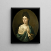 Portrait von Mme Brust-Batailhy - Pieter van der Werff — gerahmtes Bild an der Wand