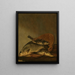 Naturmord an Fischen - Pieter de Putter — gerahmtes Bild an der Wand