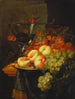 Stillleben mit Früchten und einem Kirschzweig auf einem Berkemeyer-Glas - Pieter de Ring — Ansicht des Kunstwerks
