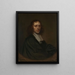 Portrait eines Mannes - Pieter van Anraedt — gerahmtes Bild an der Wand