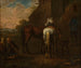 Pferde vor einer Taverne - Pieter van Bloemen — Ansicht des Kunstwerks