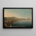La Riviera di Chiaia Neapel vom Convento di Sant'Antonio mit dem Vesuv im Hintergrund - Pietro Antoniani — gerahmtes Bild an der Wand