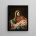 Jungfrau mit Kind - Pietro Antonio de Pietri — gerahmtes Bild an der Wand