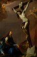 Modello für ein Altarbild der Kreuzigung mit der Jungfrau Maria, Maria Magdalena und Johannes dem Evangelisten - Pietro Bardellino — Ansicht des Kunstwerks