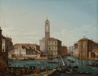 Venedig mit dem Großen Kanal, S. Geremia und dem Eingang des Cannaregio - Pietro Bellotti — Ansicht des Kunstwerks