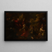 Die Königin von Saba, die König Salomo Geschenke macht - Pietro Dandini — gerahmtes Bild an der Wand