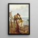 Der Fischer-Netz - Pietro Gabrini — gerahmtes Bild an der Wand