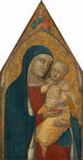 Jungfrau mit Kind mit dem segnenden Christus - Pietro Lorenzetti — Ansicht des Kunstwerks