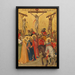 La Crucifixion - Pietro Lorenzetti — gerahmtes Bild an der Wand