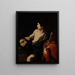 David mit dem Kopf von Goliath - Pietro Novelli — gerahmtes Bild an der Wand