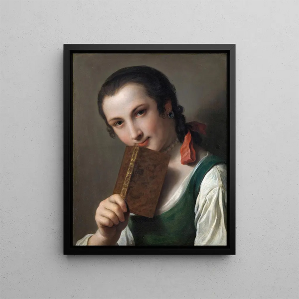 Pietro Rotari - A Young Woman with a Book.webp