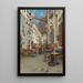 Straße mit Terrassen in Amalfi - Pietro Scoppetta — gerahmtes Bild an der Wand