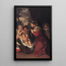 Madone mit Kind und Engeln - Pietro da Cortona — gerahmtes Bild an der Wand