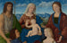 Jungfrau mit Kind mit Heiligen und Spendern - Pietro degli Ingannati — Ansicht des Kunstwerks