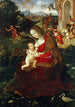 Jungfrau mit Kind und Johannes dem Täufer - Pinturicchio — Ansicht des Kunstwerks