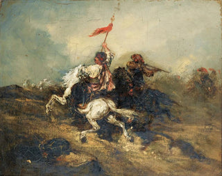 Piotr von Michalowski - Charge Of Turkish Horsemen.webp